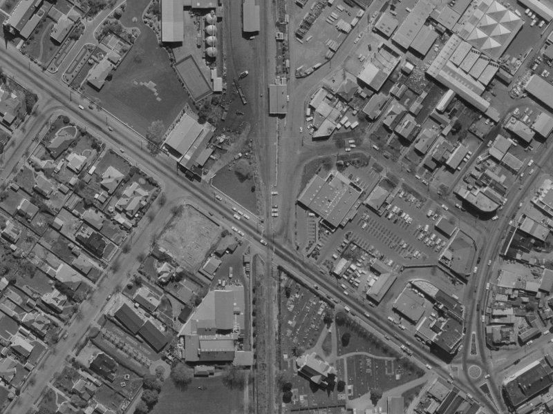 28RR Harewood Road from the air, 1970-1974