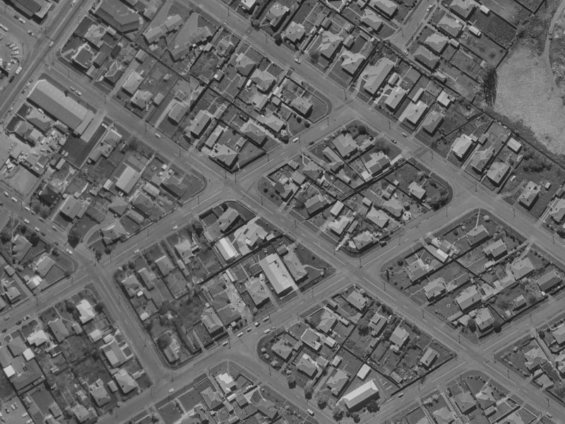 47E Mary Street from the air, 1970-1974