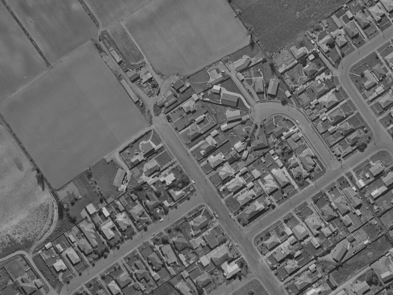 48 Croziers Road from the air, 1970-1974