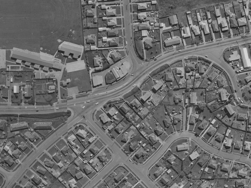 76 Briggs Road from the air, 1970-1974
