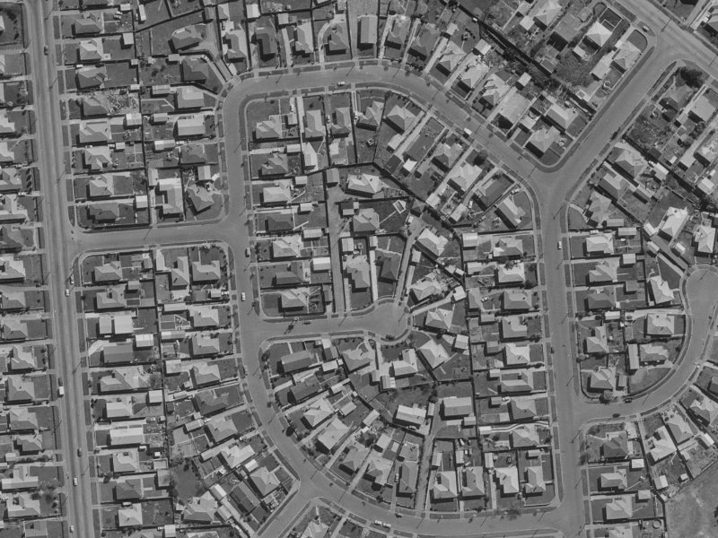 7 Troon Place from the air, 1970-1974