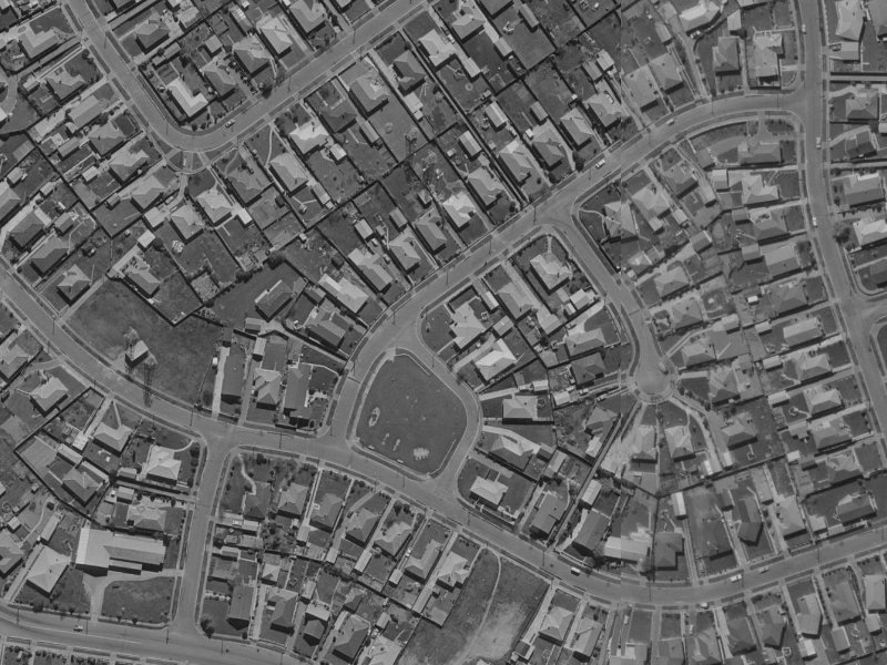 10 Halifax Lane from the air, 1970-1974