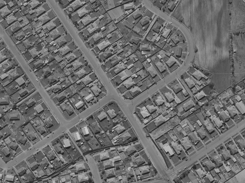 44 Philpotts Road from the air, 1970-1974