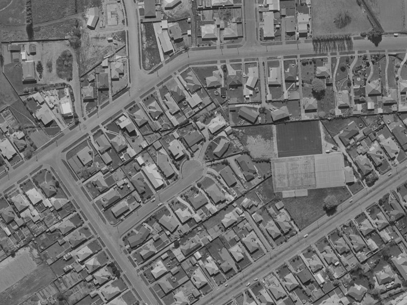 Cavan Place from the air, 1970-1974