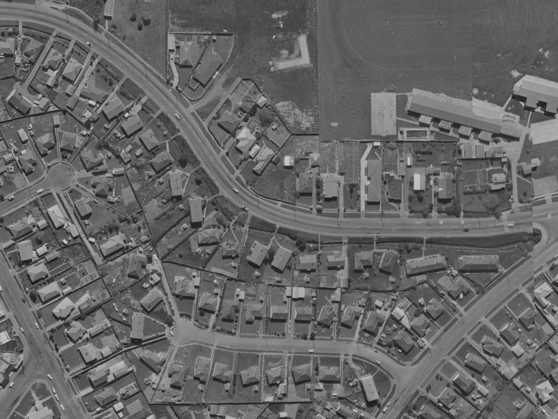 41 Briggs Road from the air, 1970-1974