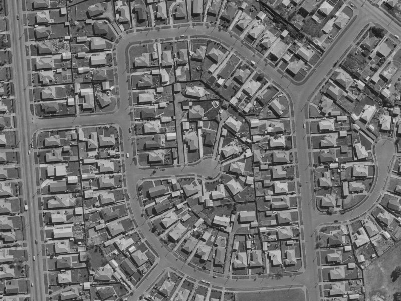 Troon Place from the air, 1970-1974