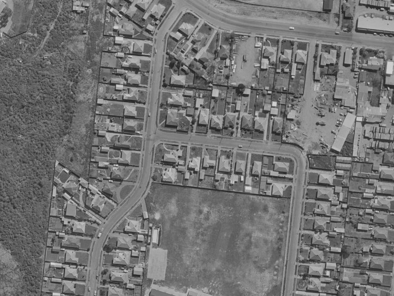 89 Willryan Avenue from the air, 1970-1974