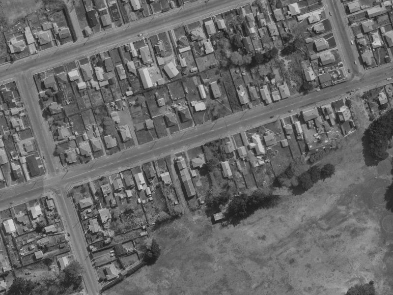 67 Bowhill Road from the air, 1970-1974