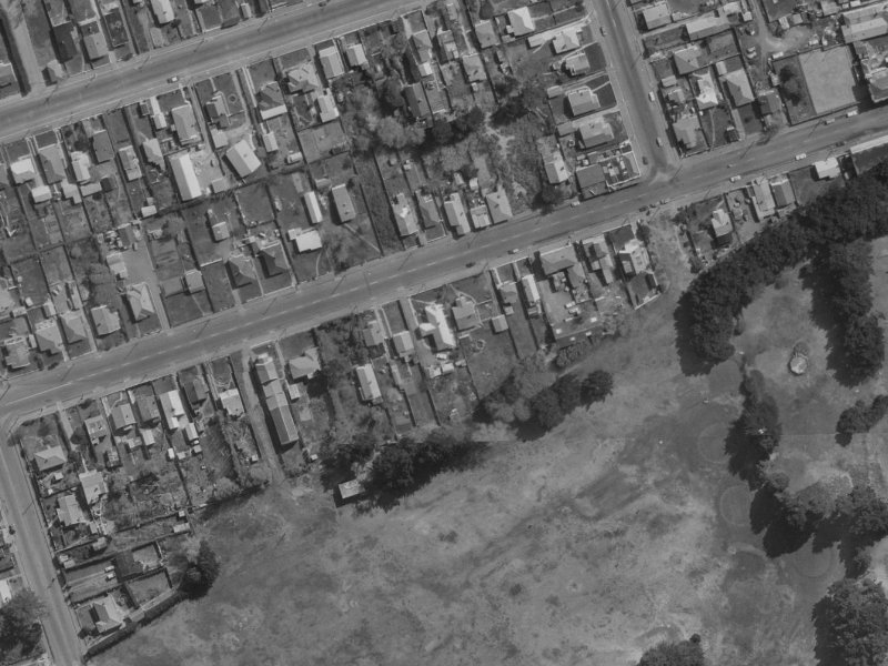 59A Bowhill Road from the air, 1970-1974