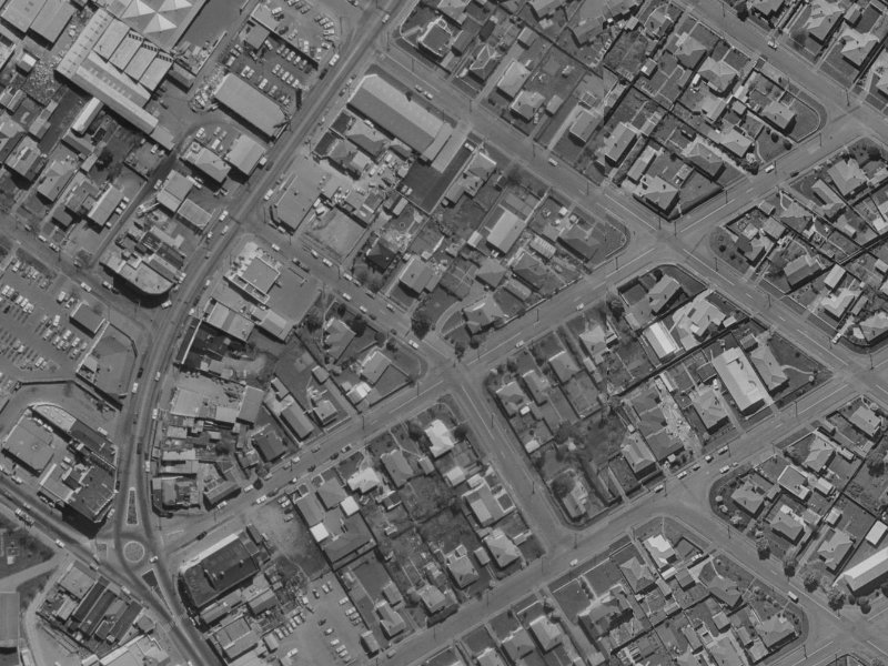 12A Loftus Street from the air, 1970-1974