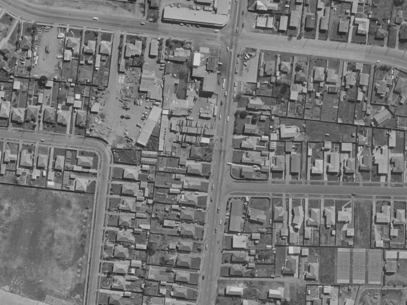 175 Bower Avenue from the air, 1970-1974
