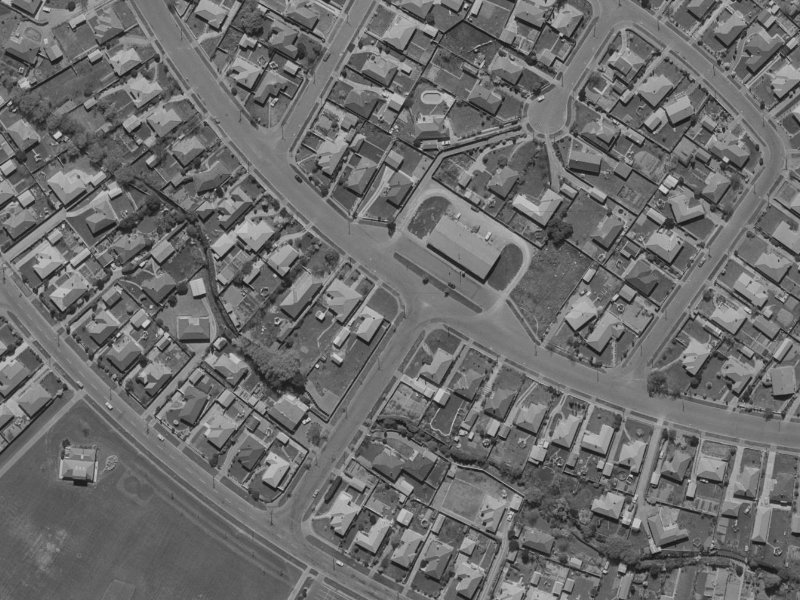 79 Harris Crescent from the air, 1970-1974