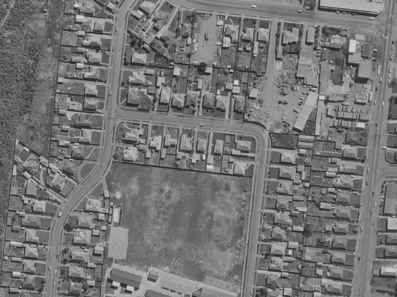 83 Willryan Avenue from the air, 1970-1974