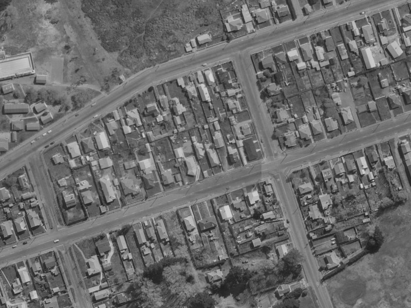 108 Bowhill Road from the air, 1970-1974