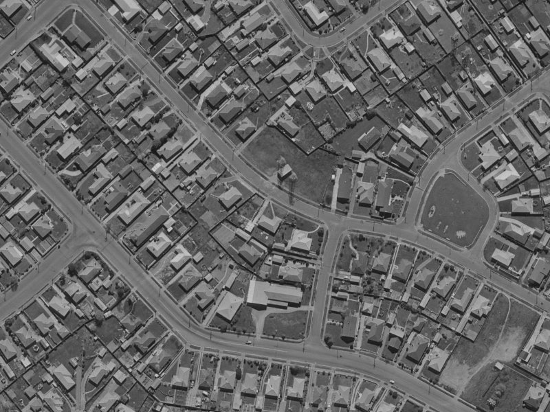 22 Mooray Avenue from the air, 1970-1974