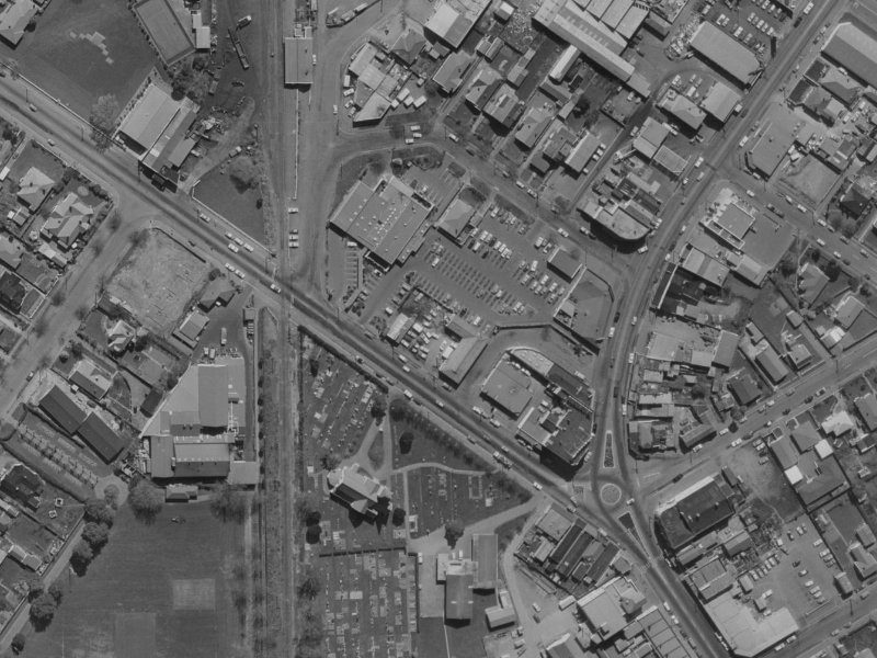 16D Harewood Road from the air, 1970-1974