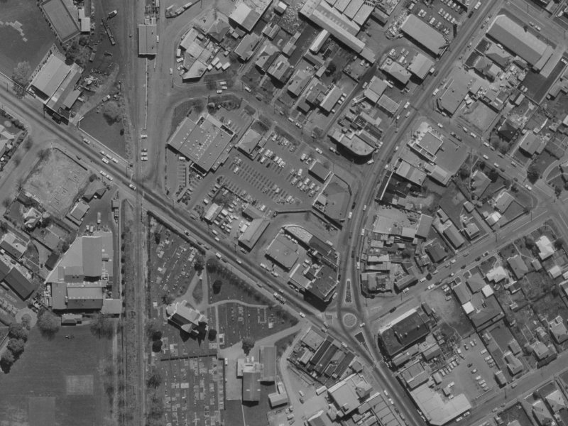 14A Harewood Road from the air, 1970-1974
