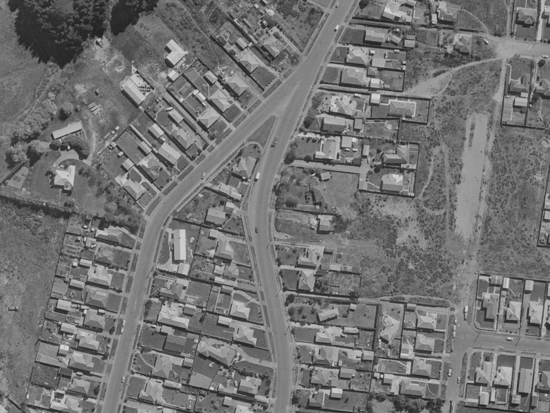 56A Burwood Road from the air, 1970-1974