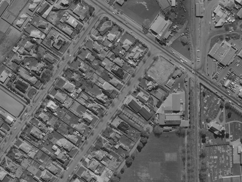 117 St James Avenue from the air, 1970-1974