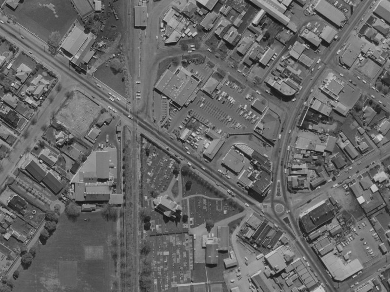 18 Harewood Road from the air, 1970-1974