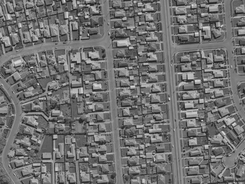 34 Olivine Street from the air, 1970-1974