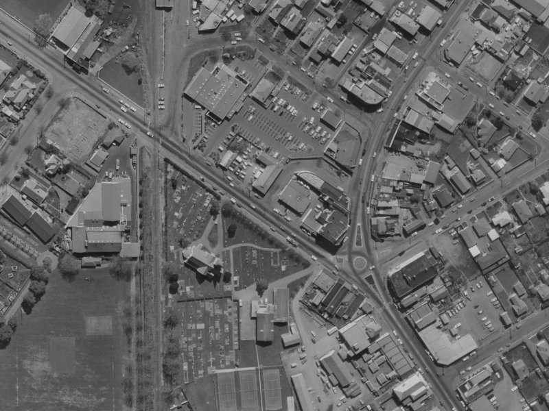 14 Harewood Road from the air, 1970-1974