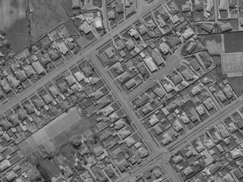74 Mahars Road from the air, 1970-1974