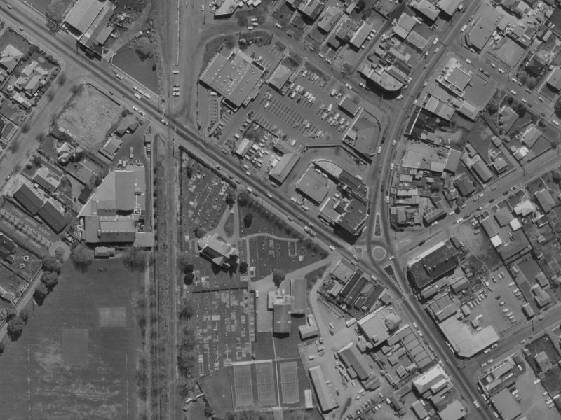 12 Harewood Road from the air, 1970-1974