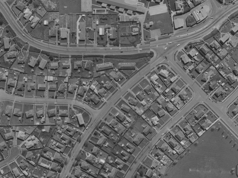 45 Akaroa Street from the air, 1970-1974