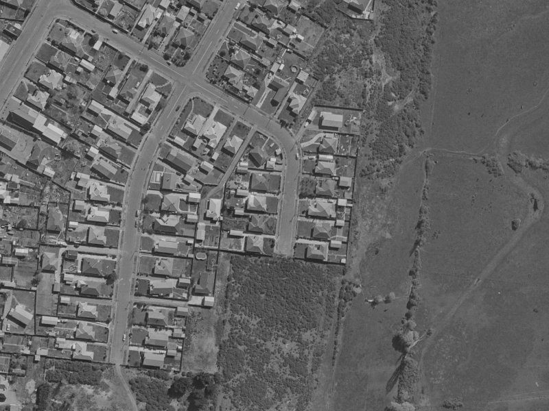 Reginald Street from the air, 1970-1974