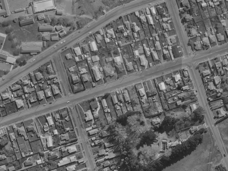 123 Bowhill Road from the air, 1970-1974
