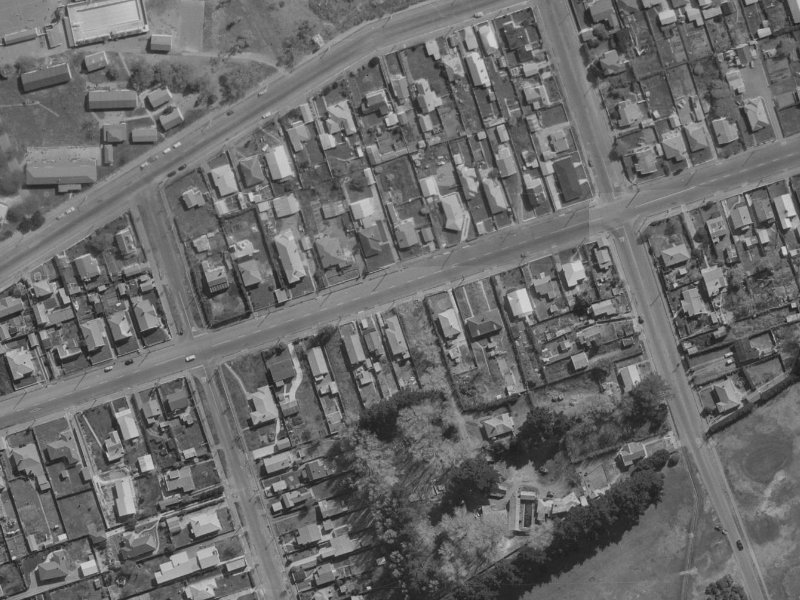 119 Bowhill Road from the air, 1970-1974
