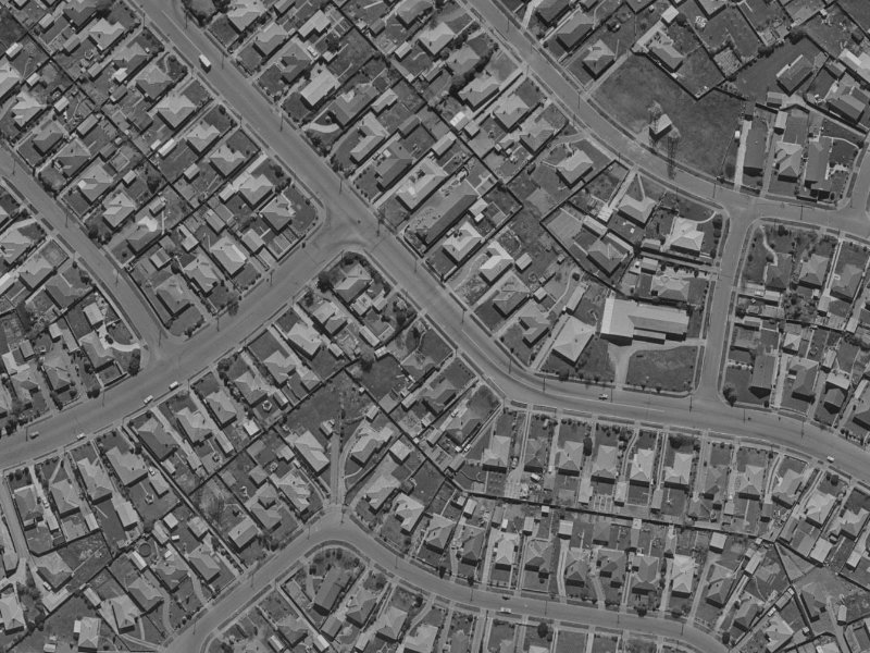 355 Wairakei Road from the air, 1970-1974