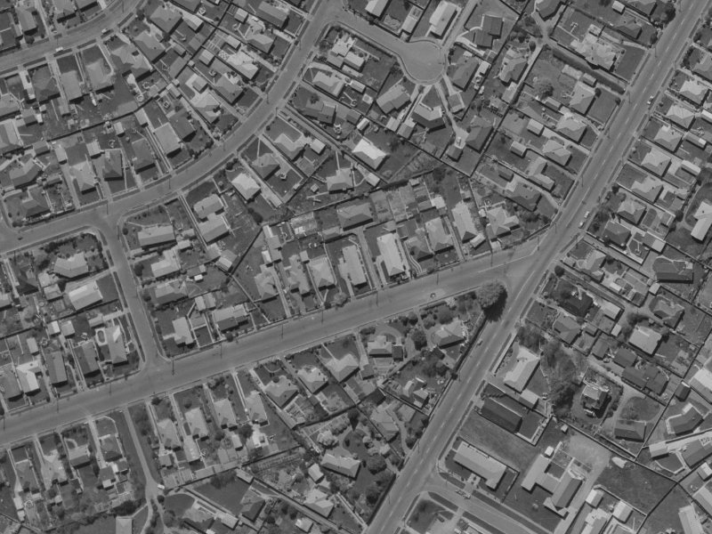 269 Grahams Road from the air, 1970-1974