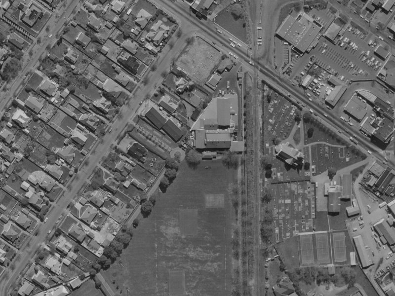 27C Harewood Road from the air, 1970-1974