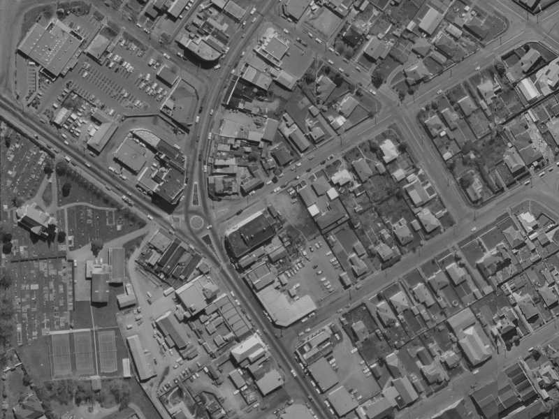 3/2 Horner Street from the air, 1970-1974