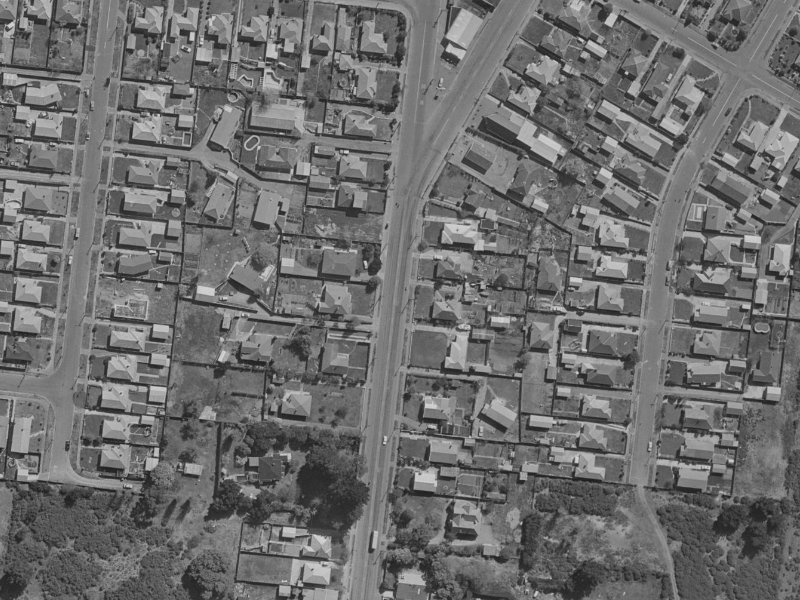 47 Bassett Street from the air, 1970-1974