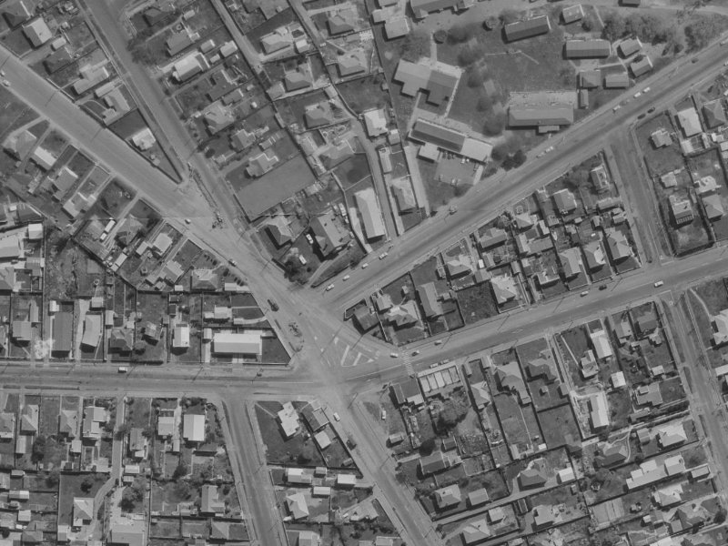 160 Leaver Terrace from the air, 1970-1974