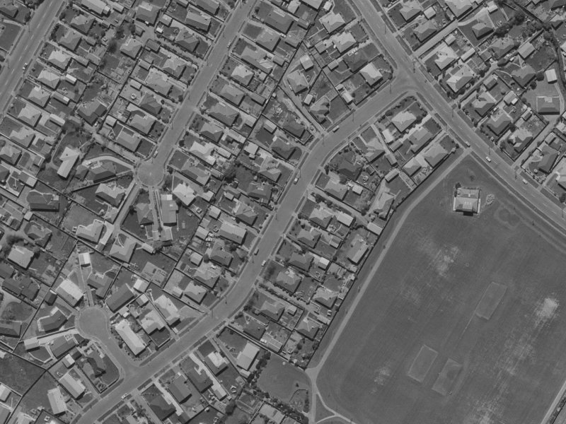 34 Flower Street from the air, 1970-1974