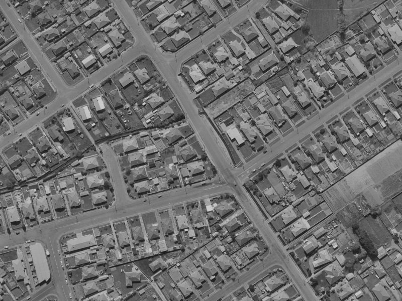 23E Philpotts Road from the air, 1970-1974