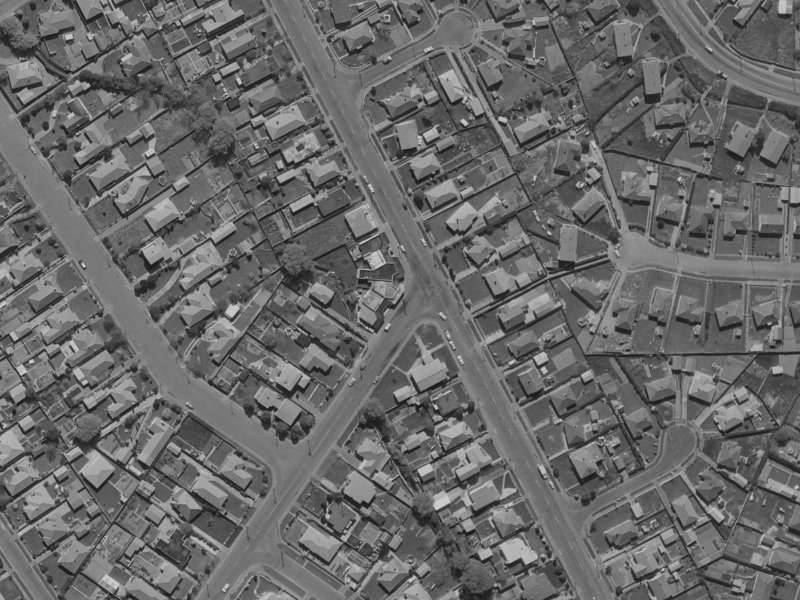 327 Westminster Street from the air, 1970-1974