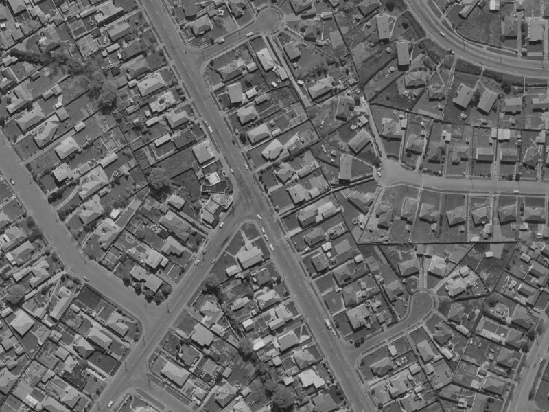 350 Hills Road from the air, 1970-1974