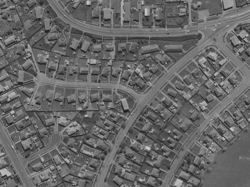 3 Onawe Place from the air, 1970-1974