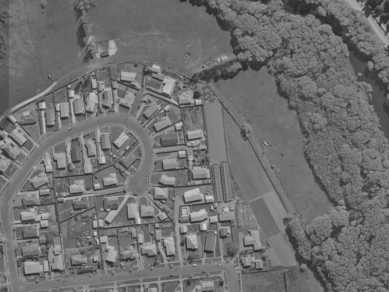 203 Kingsford Street from the air, 1970-1974