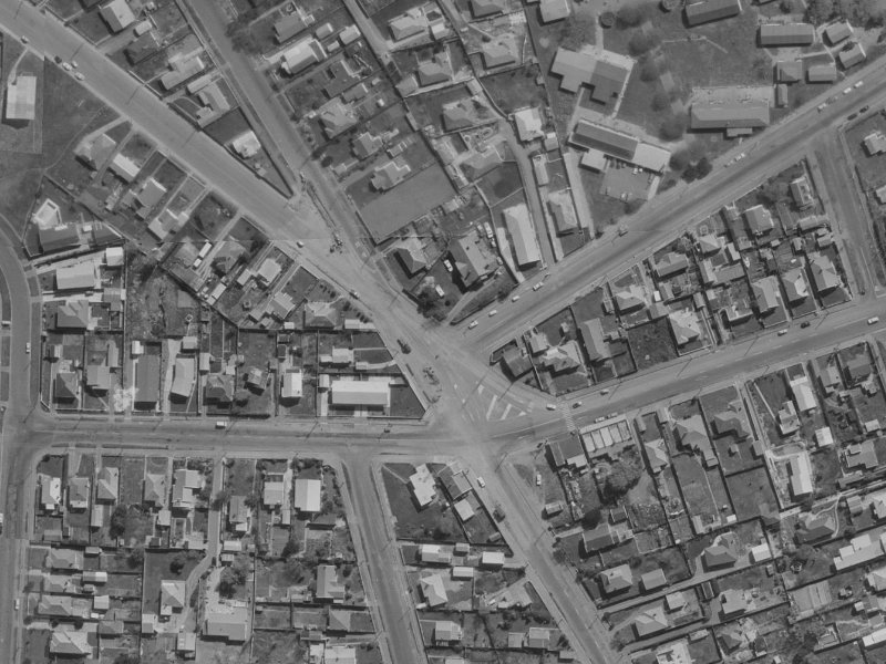 164 Leaver Terrace from the air, 1970-1974