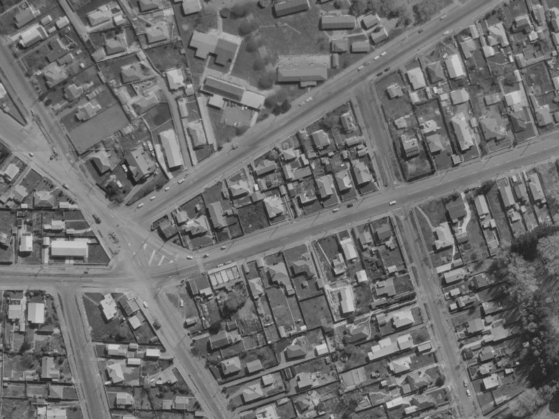 148 Bowhill Road from the air, 1970-1974