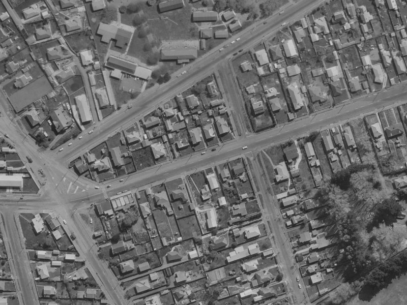 144 Bowhill Road from the air, 1970-1974