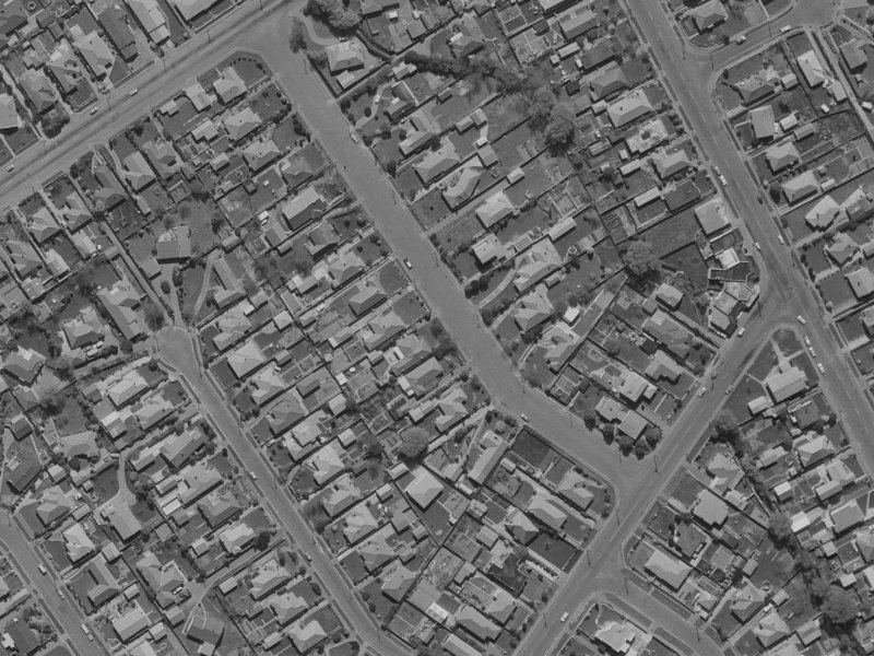13 Manuka Street from the air, 1970-1974