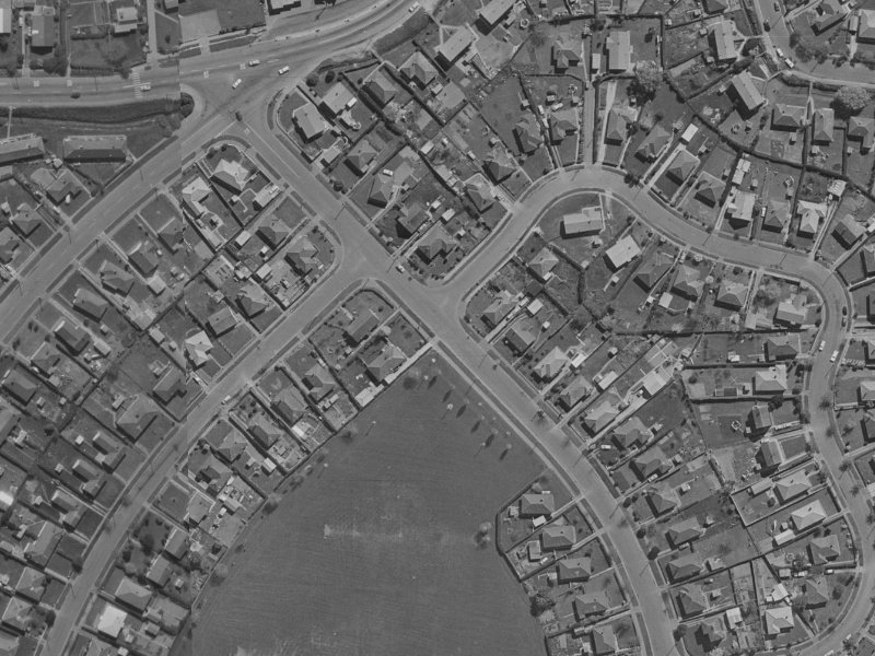 167 Emmett Street from the air, 1970-1974