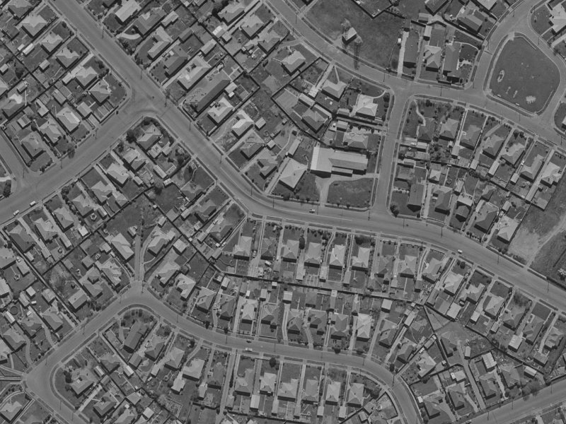 347 Wairakei Road from the air, 1970-1974
